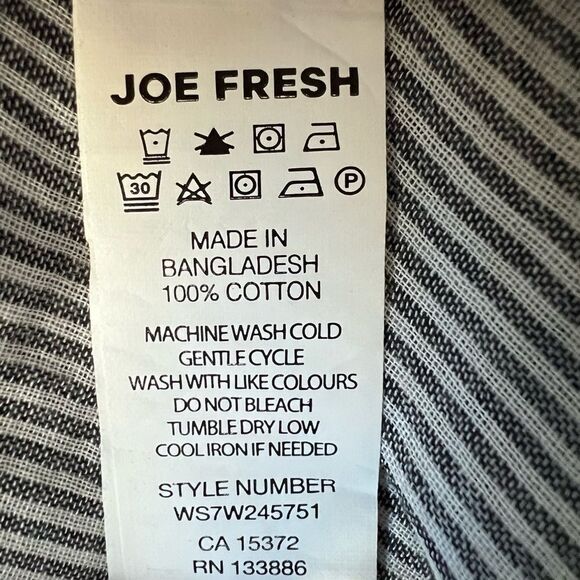 Women’s sleeveless blue blouse light fabric striped floral line design S. - Picture 9 of 12